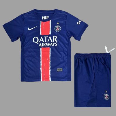 24/25 PSG Champions Home Kids Soccer Jersey Size 16-28