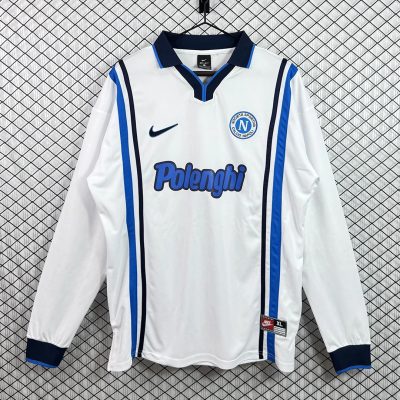 97/98 Napoli Away Long Sleeve Retro Soccer Jersey