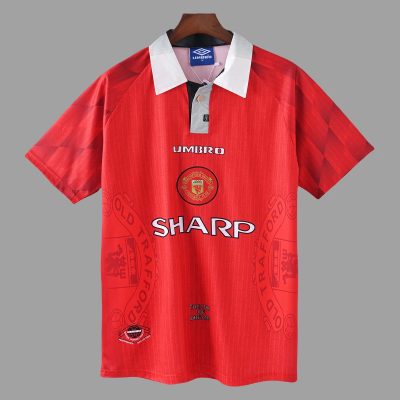 96/98 Manchester United Home Retro Soccer Jersey