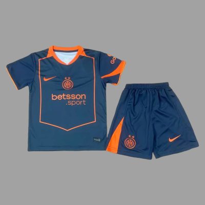 25/26 Inter Milan Third Kids Soccer Jersey Size 16-28