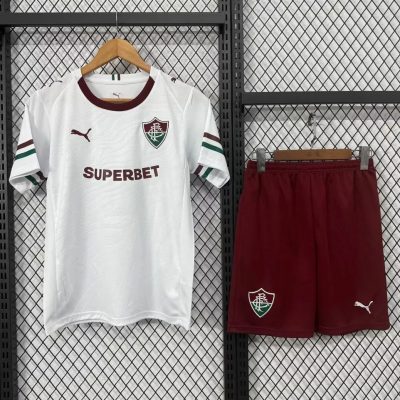 2026 Fluminense Away Kids Soccer Jersey Size 16-28