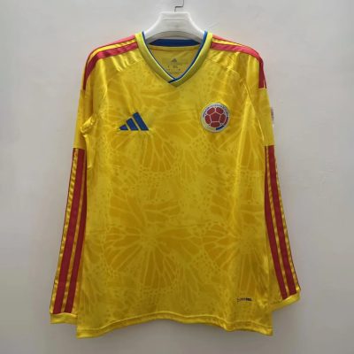 2026 Colombia Home Long Sleeve Soccer Jersey