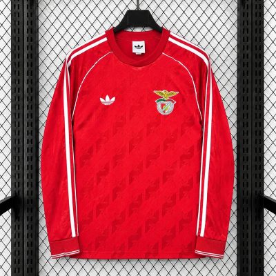 26/27 Benfica Originals Long Sleeve Red Lifestyle Soccer Jersey