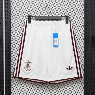 2026 Spain Away White Soccer Shorts