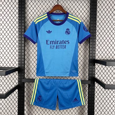 26/27 Real Madrid Goalkeeper Away Kids Soccer Jersey