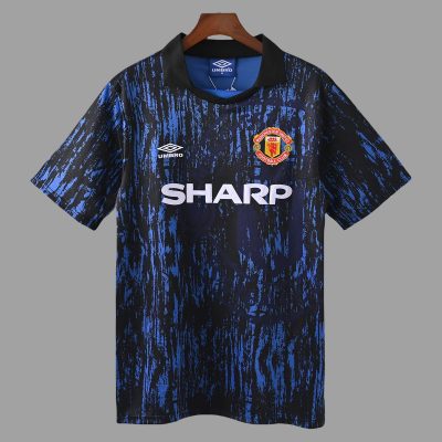 92/93 Manchester United Away Retro Soccer Jersey