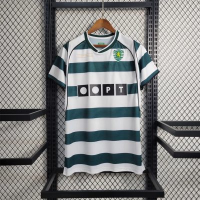 02/03 Sporting Lisbon RONALDO Tribute Version Retro Soccer Jersey