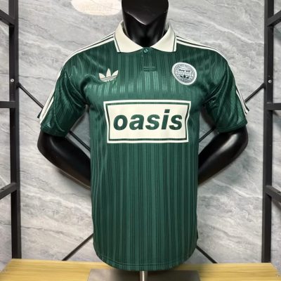 Adidas x Oasis Green White Soccer Jersey