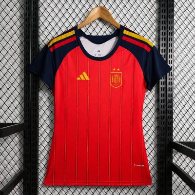 2026 Spain Home 2 Stars Women Soccer Jersey