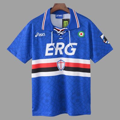 94/95 Sampdoria Home Retro Soccer Jersey