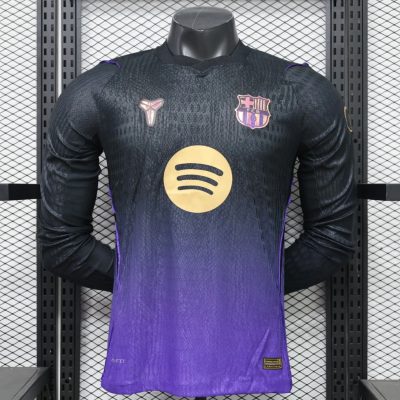 26/27 Barcelona Away Long Sleeve Player Version Soccer Jersey