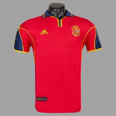 2000 Spain Home Retro Soccer Jersey