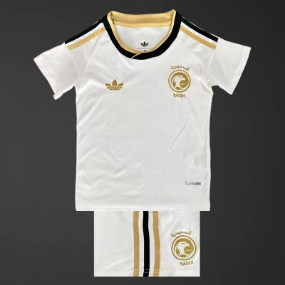 2026 Saudi Arabia Away Kids Soccer Jersey Size 16-28