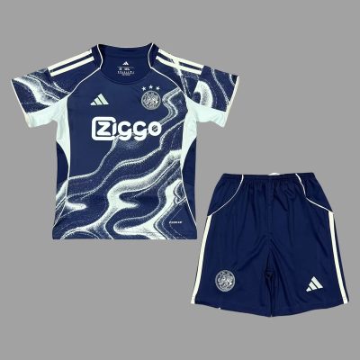 25/26 Ajax Away Kids Soccer Jersey Size 16-28