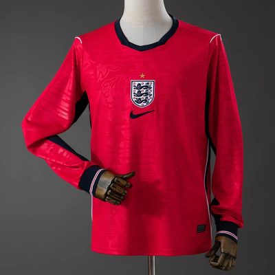 2026 England Away Long Sleeve Soccer Jersey
