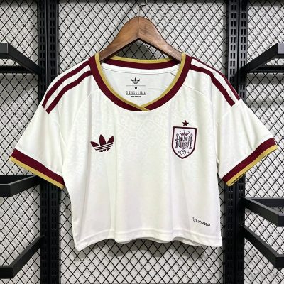 2026 Spain Away Crop Soccer Jersey