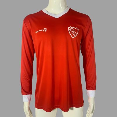 82/85 Atletico Independiente Home Long Sleeve Retro Soccer Jersey