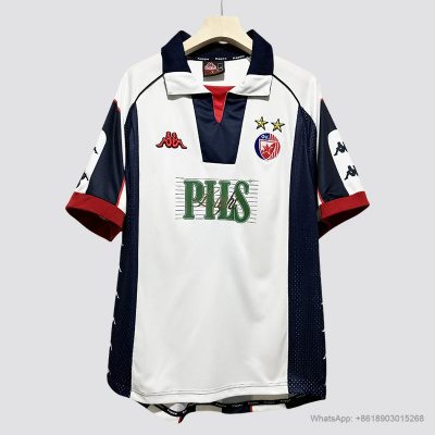 99/01 Red Star Belgrade away retro soccer jersey size S-2XL