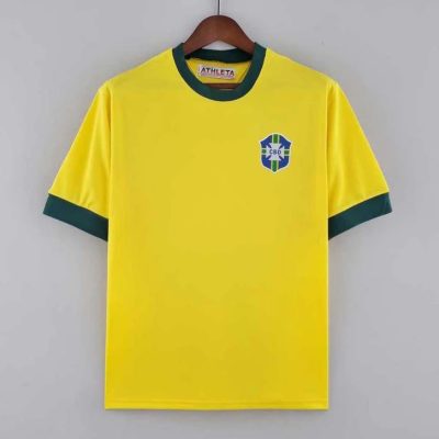 1970 Brazil Home Retro Soccer Jersey