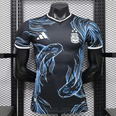2026 Argentina Fileteado Porteno Blue Player Version Soccer Jersey
