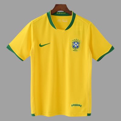 2006 Brazil Home Retro Soccer Jersey