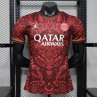 26/27 Paris Saint-Germain Night Edition Dark Red Player Version Soccer Jersey