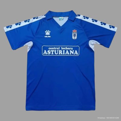 90/91 Real Oviedo Home Retro Soccer Jersey