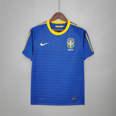 2010 Brazil Away Retro Soccer Jersey