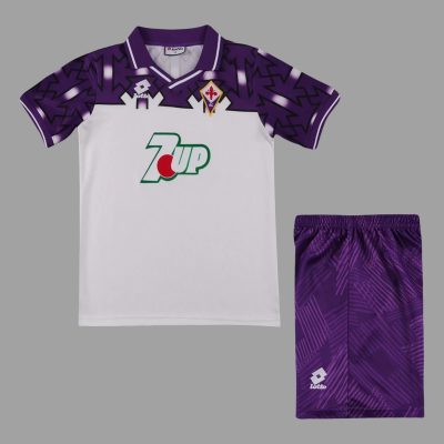 92/93 Fiorentina Away Kids Retro Soccer Jersey Size 16-28