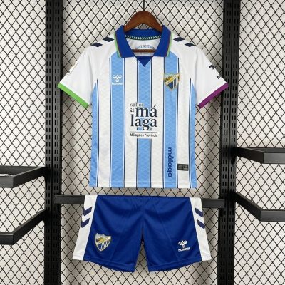 26/27 Malaga Home Kids Soccer Jersey