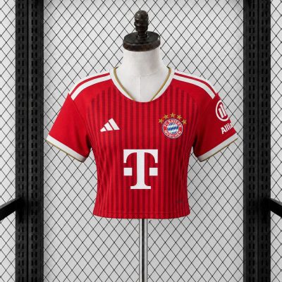 26/27 Bayern Munich Home Women Crop Jersey