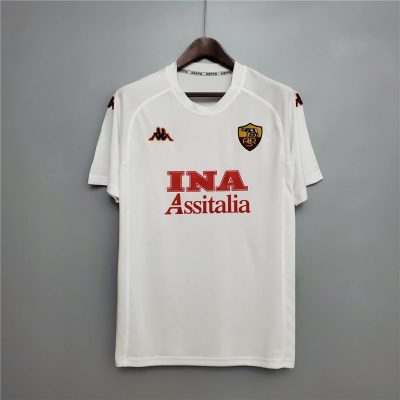 00/01 Roma Away Retro Soccer Jersey