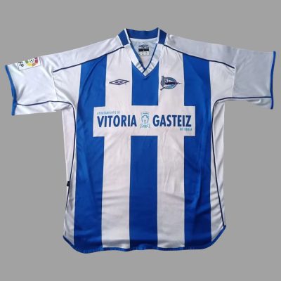 03/04 Alaves Home Retro Soccer Jersey