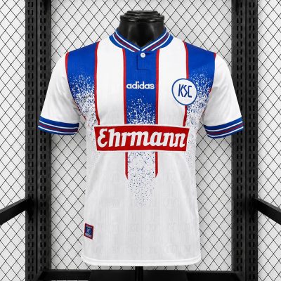 96/98 Karlsruher Home Retro Soccer Jersey