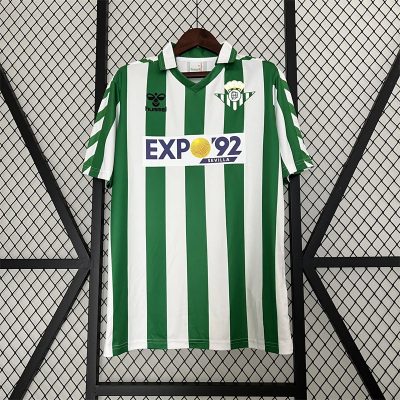88/89 Real Betis Home Retro Soccer Jersey