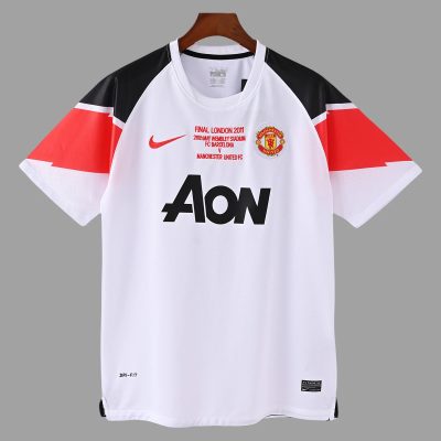 10/11 Manchester United Champions League Final Away Retro Soccer Jersey