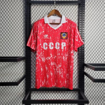 1990 Soviet Union Home Retro Soccer Jersey