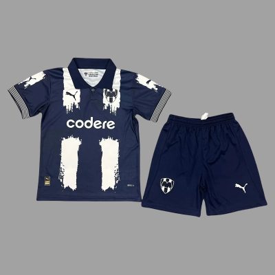 25/26 Monterrey World Cup Home Kids Soccer Jersey Size 16-28