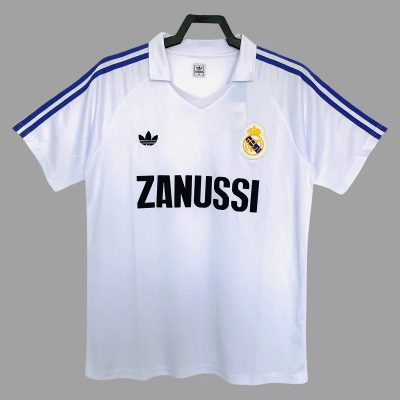 84/85 Real Madrid Home Retro Soccer Jersey