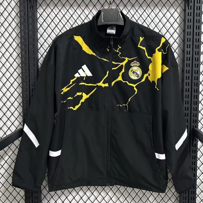25/26 Real Madrid Black Anthem Jacket