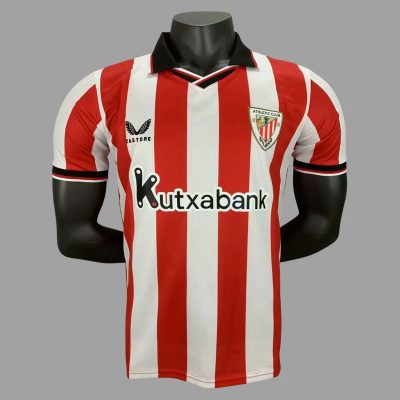 25/26 Athletic Bilbao Home Player Version Soccer Jersey