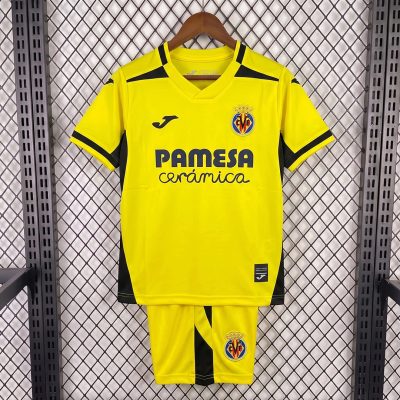 26/27 Villarreal CF Home Kids Soccer Jersey