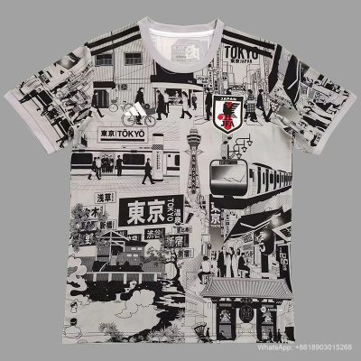 2024 japan tokyo fashion version black gray soccer jersey