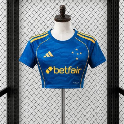 2026 Cruzeiro Home Women Crop Jersey