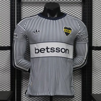 2027 Boca Juniors Away Long Sleeve Player Version Soccer Jersey