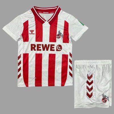 25/26 Koln Home Kids Soccer Jersey Size 16-28