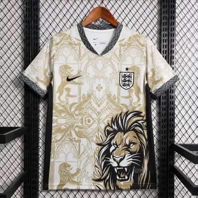 2026 England Special Edition Lionesses Pre-Match Soccer Jersey Created to Celebrate 500th Game