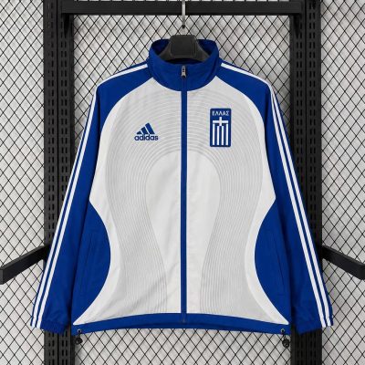 2006 Greece Teamgeist White Blue Windbreaker