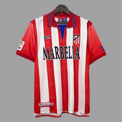 98/99 Atletico Madrid Home Retro Soccer Jersey