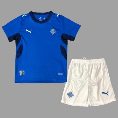 2026 Iceland Home Kids Soccer Jersey Size 16-28